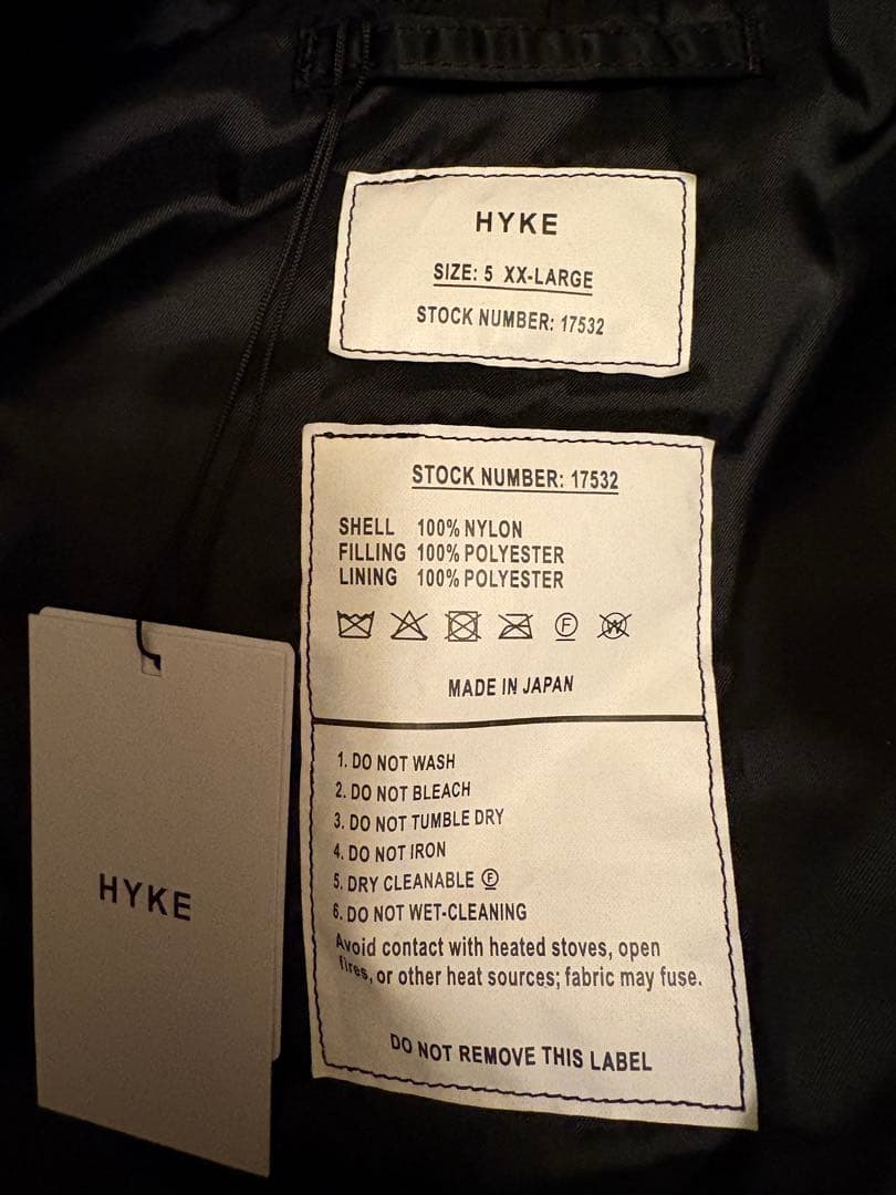最終値下げ 25AW HYKE TYPE MA-1 JACKET ハイク 試着