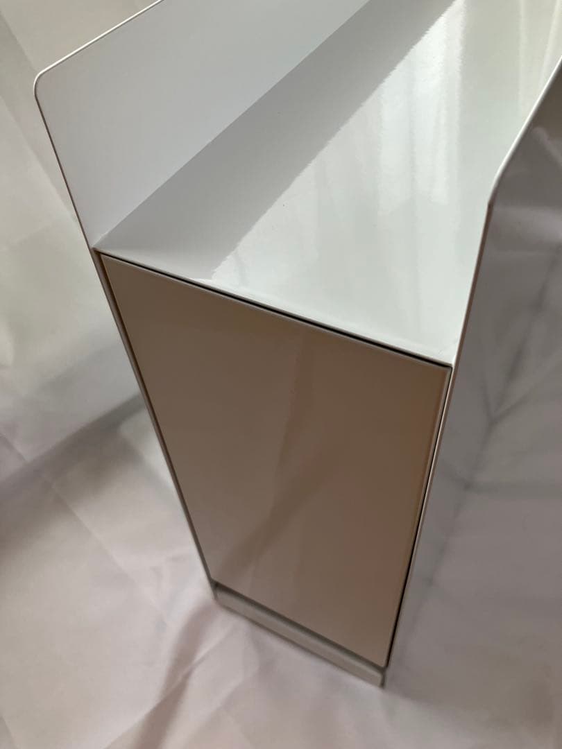 隠せる調味料ラック　ホワイト　タワー