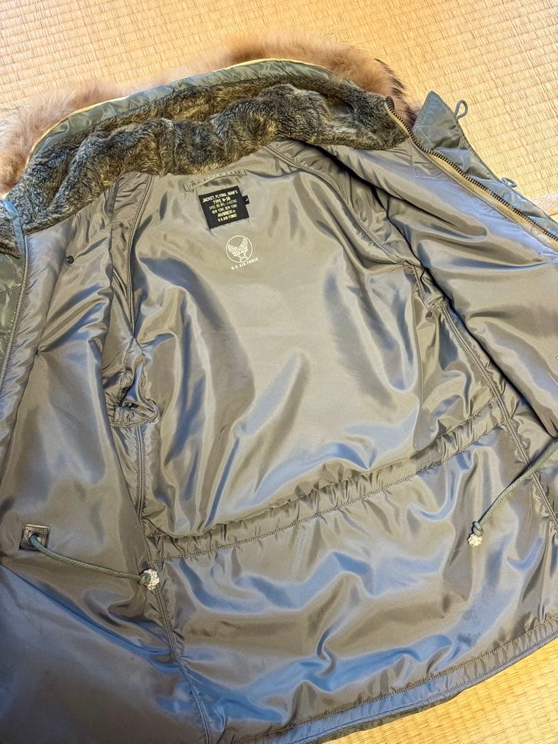 【美品】AVIREX VINTAGE N-3B セージグリーン L