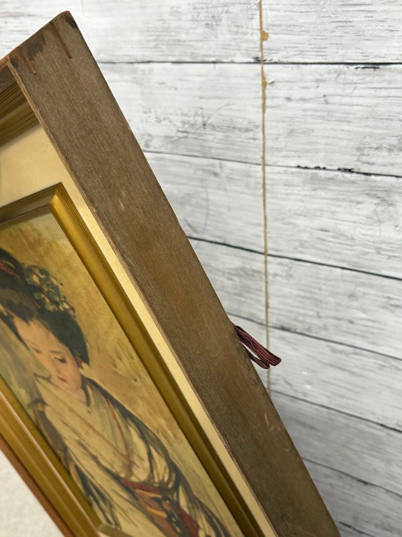 小磯良平　舞妓　F6 現代日本洋画壇　アンティークコレクション　自宅保管