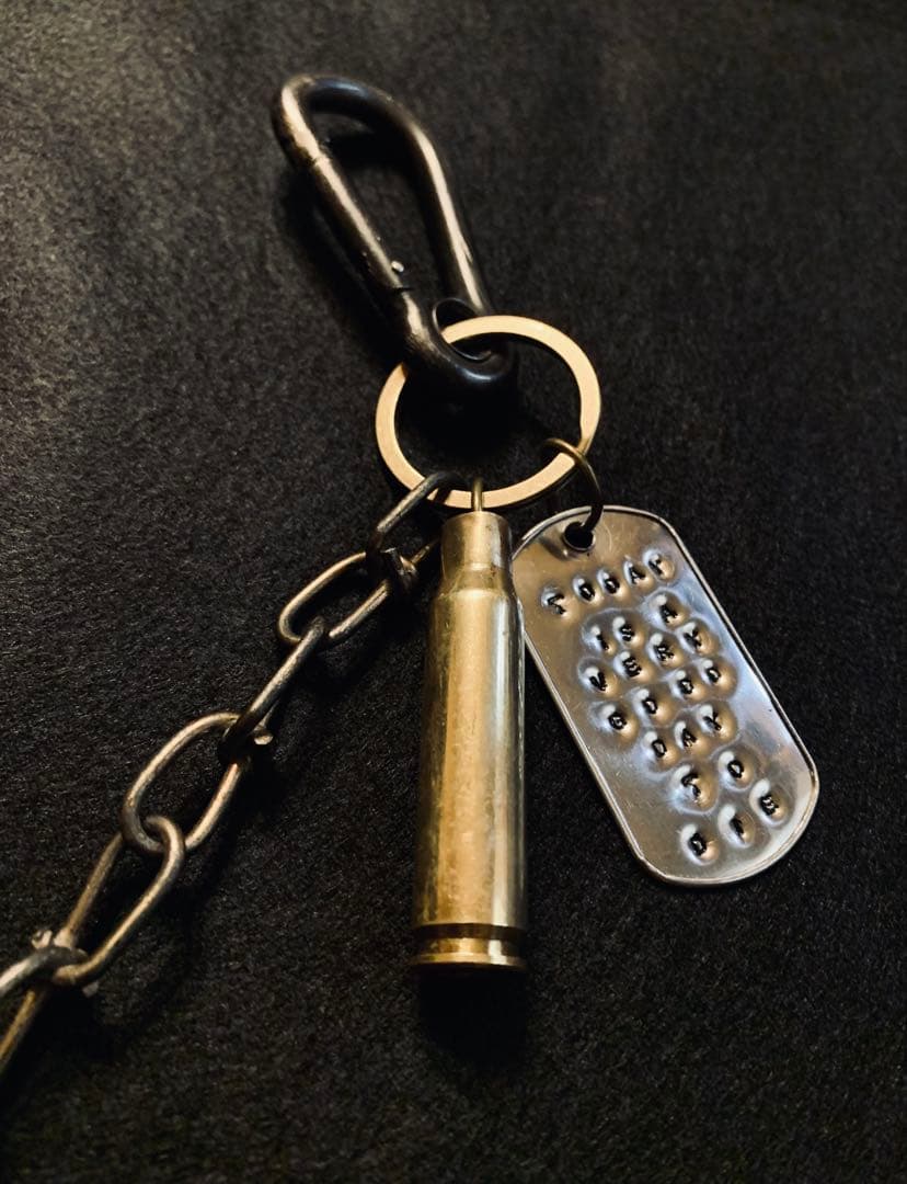 米軍放出品 USA ヴィンテージ ドッグタグ ウォレットチェーン アメカジ 古着