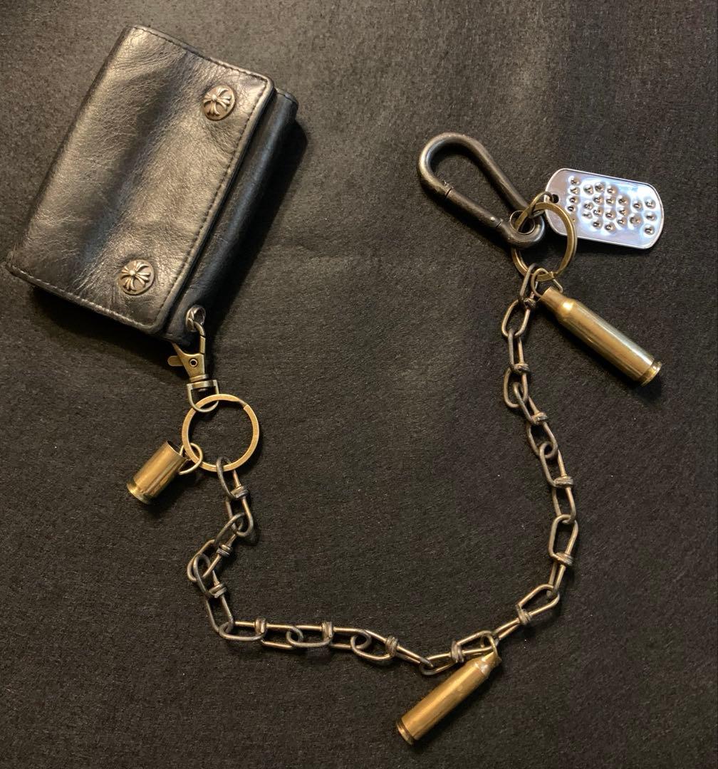 米軍放出品 USA ヴィンテージ ドッグタグ ウォレットチェーン アメカジ 古着