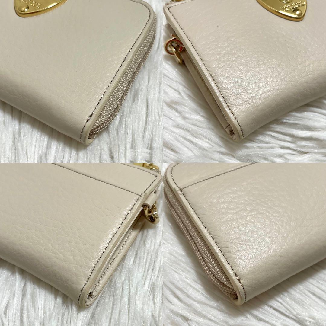 【未使用】アタオ　キーケース　ケース　ベル　3連　ピンクベージュ　レザー