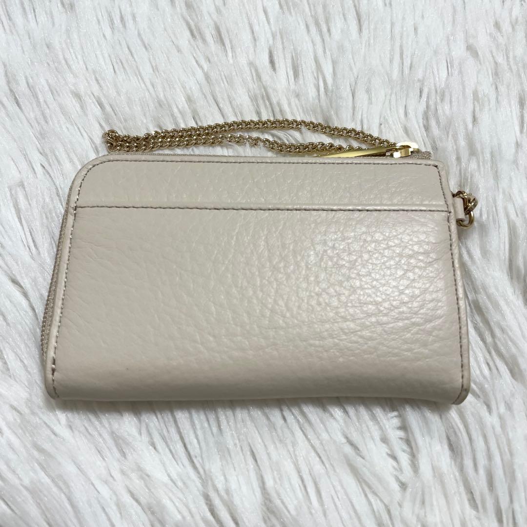 【未使用】アタオ　キーケース　ケース　ベル　3連　ピンクベージュ　レザー