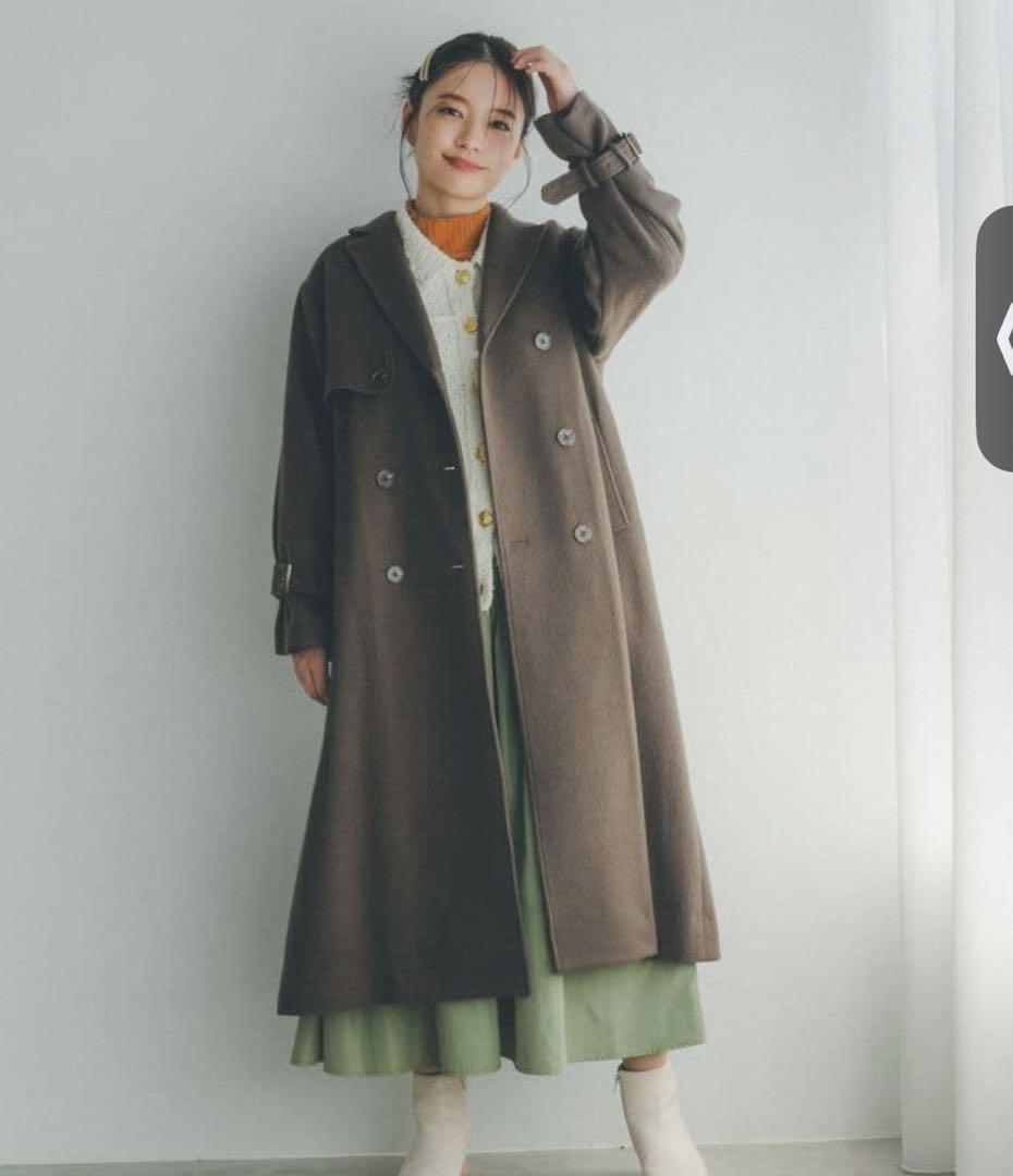 コヒナ cohina トレンチデザインウールコート