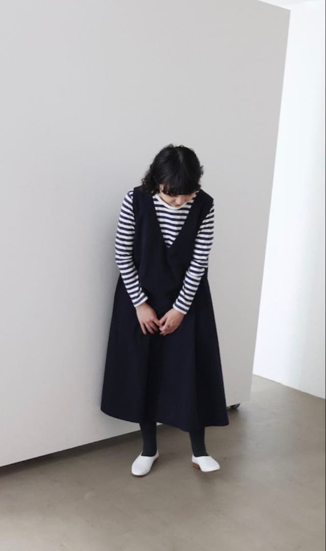 HAUハウONE PIECE tidy ワンピース　ネイビー