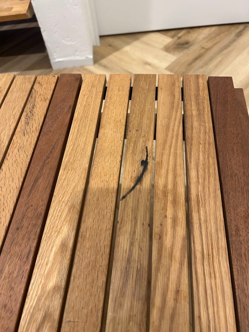 WHAT WE WANT ワットウィーウォント　ウッドロールテーブル　無垢材