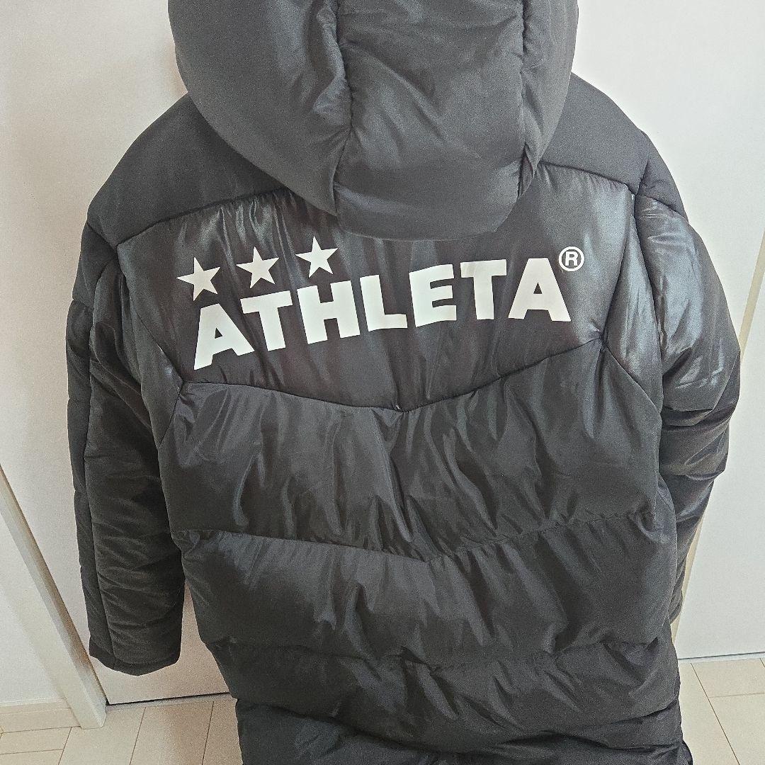 ATHLETA ダウンベンチコート S ブラック