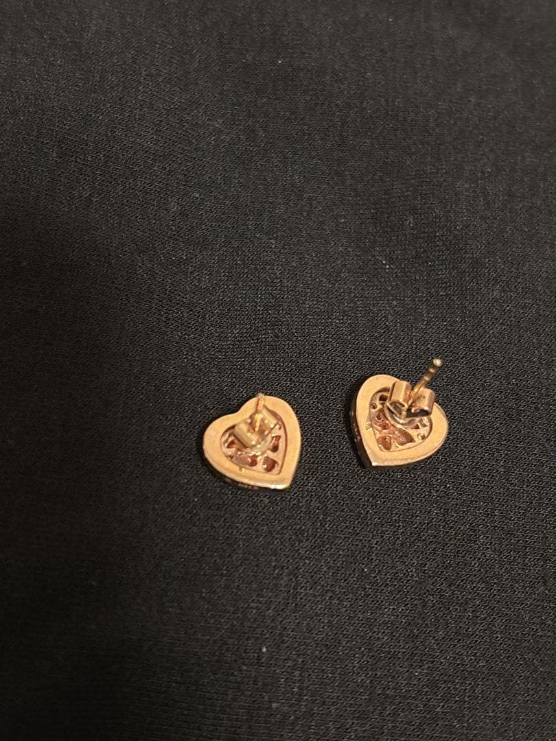 ピンクゴールド⭐︎ダイヤモンド⭐︎ピアス　消毒済