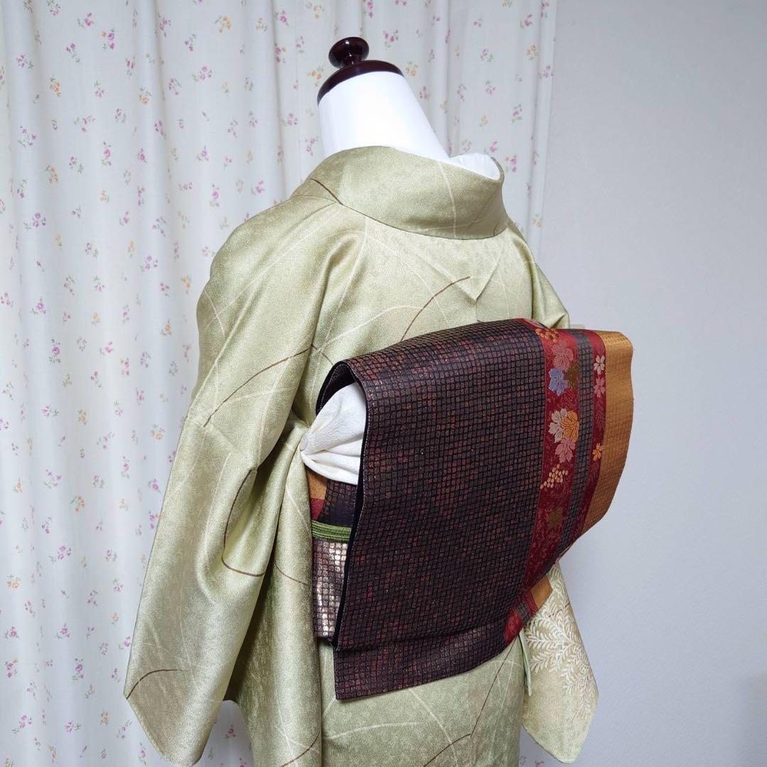 フ9977未使用近い　美品　袷　正絹　訪問着　フルセット