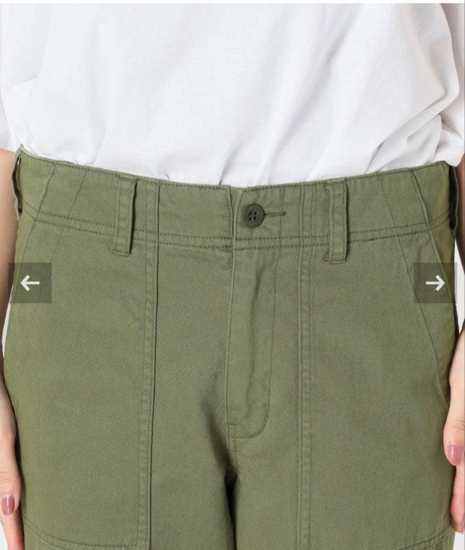 t*y様 美品　スピックアンドスパン　ルーズベイカーパンツ　カーキ　38