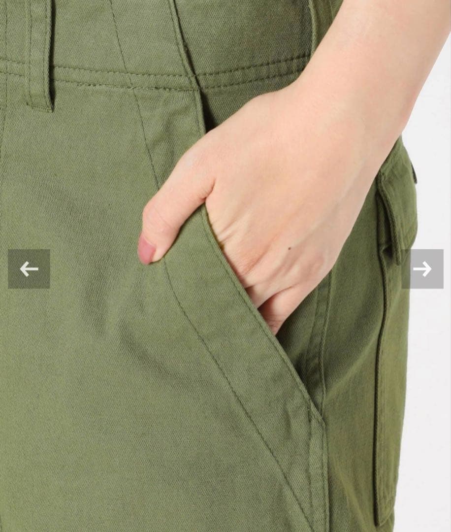 t*y様 美品　スピックアンドスパン　ルーズベイカーパンツ　カーキ　38