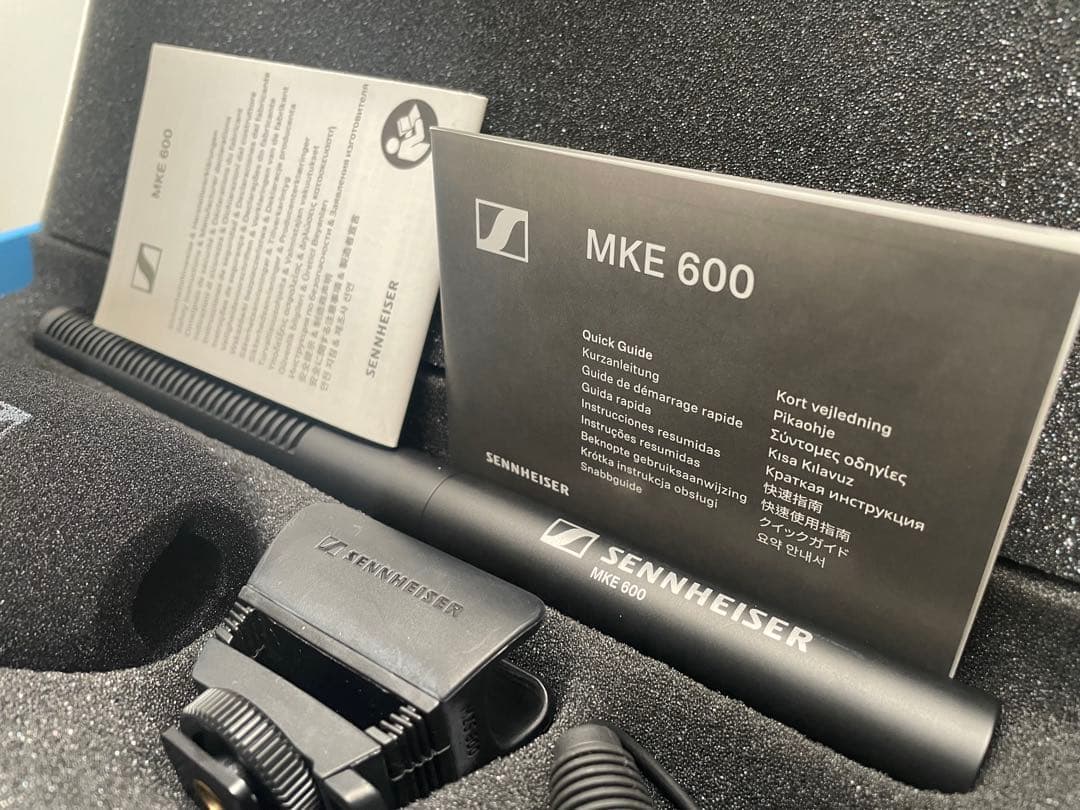 【美品】SENNHEISER MKE600①コンデンサーマイク