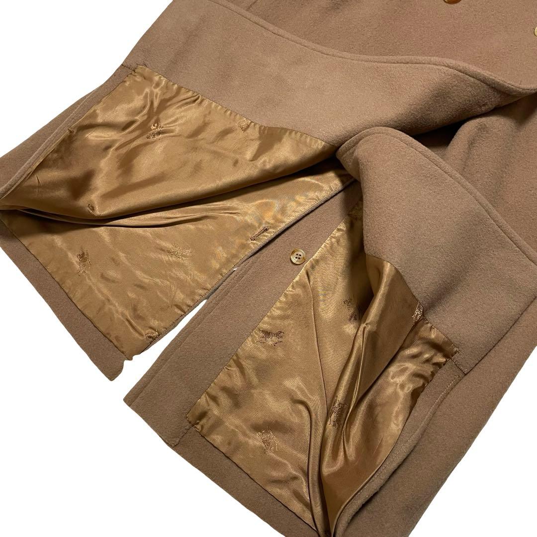 バーバリーズ　ロングコート 　キャメル　ホースロゴ　美品　レディース　英国製