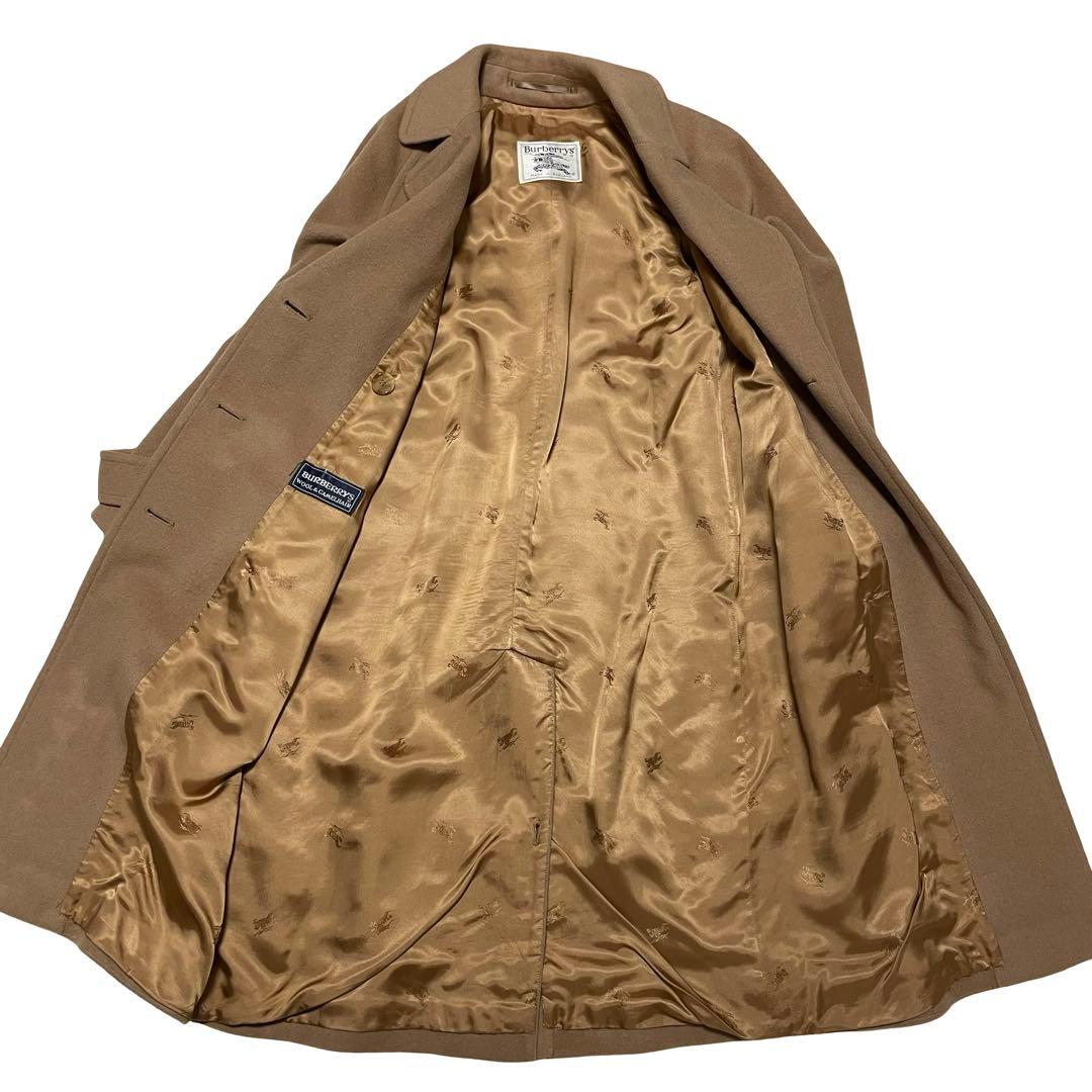 バーバリーズ　ロングコート 　キャメル　ホースロゴ　美品　レディース　英国製