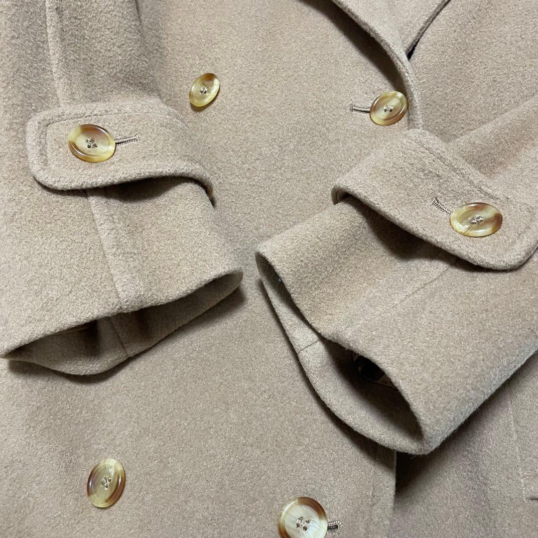 バーバリーズ　ロングコート 　キャメル　ホースロゴ　美品　レディース　英国製