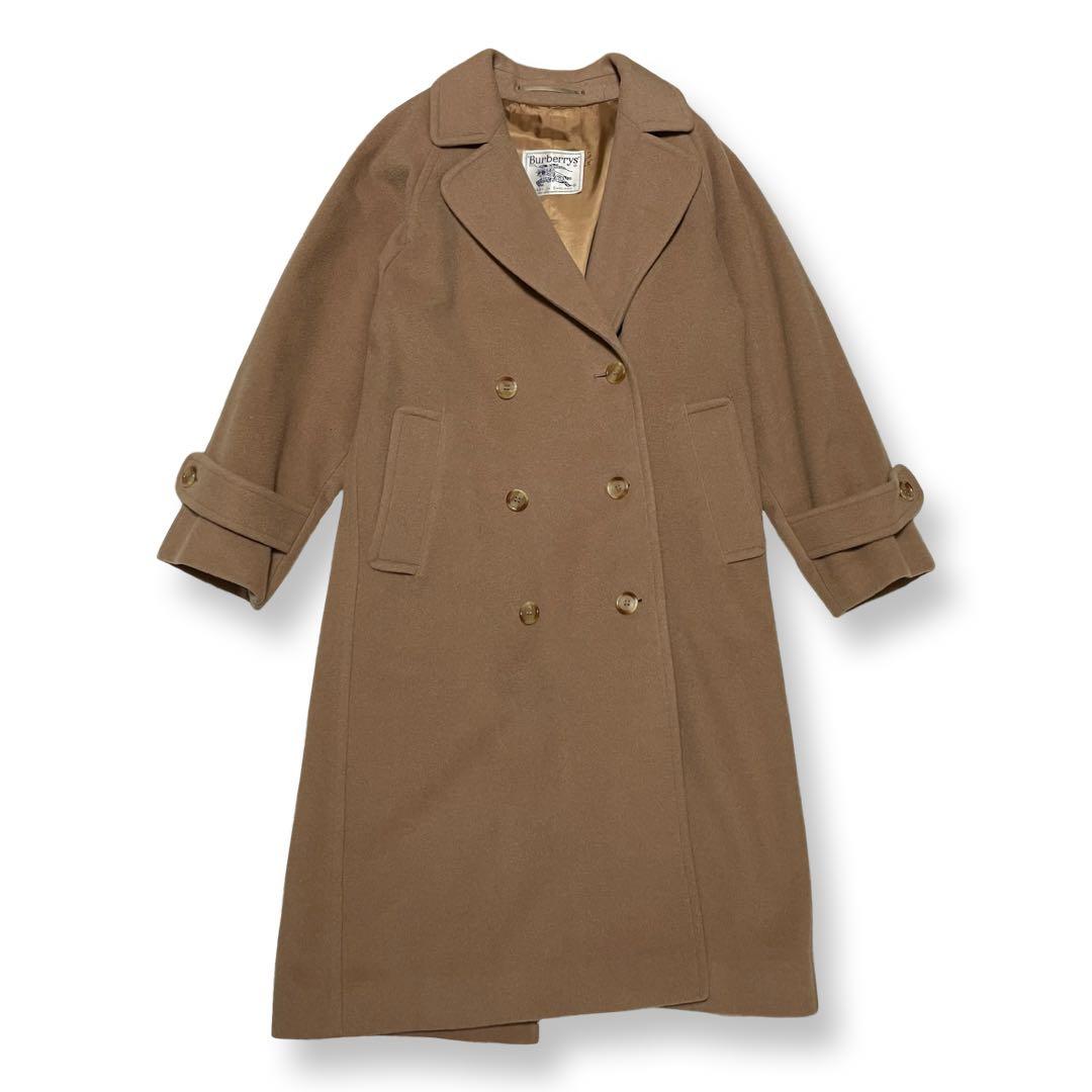 バーバリーズ　ロングコート 　キャメル　ホースロゴ　美品　レディース　英国製