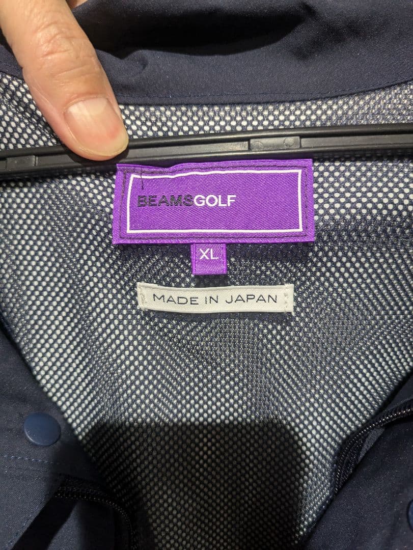 【上下セット販売になります】 BEAMS GOLF ネイビー レインジャケット