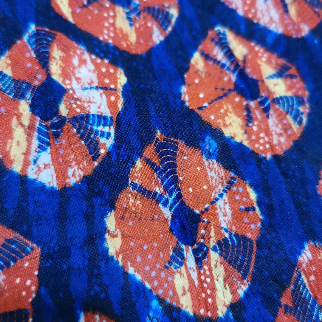 【ポンポンつき帯締めプレゼント】貴重な 手蜘蛛絞り 紬 九寸名古屋帯