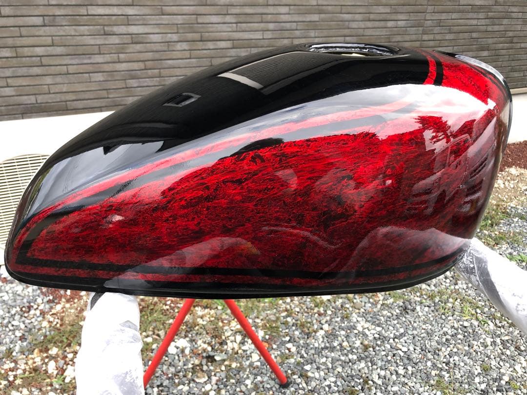 ゼファー400 ゼファーχ ガソリンタンク　ラップ塗装