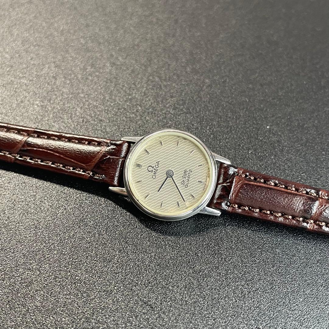 【可動 正規品】 オメガ 腕時計 デヴィル ラウンド レディース デビル QZ