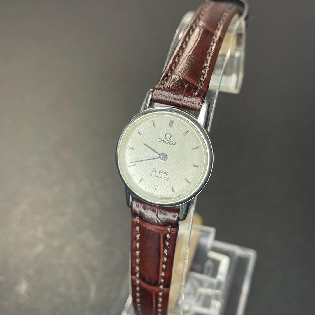 【可動 正規品】 オメガ 腕時計 デヴィル ラウンド レディース デビル QZ