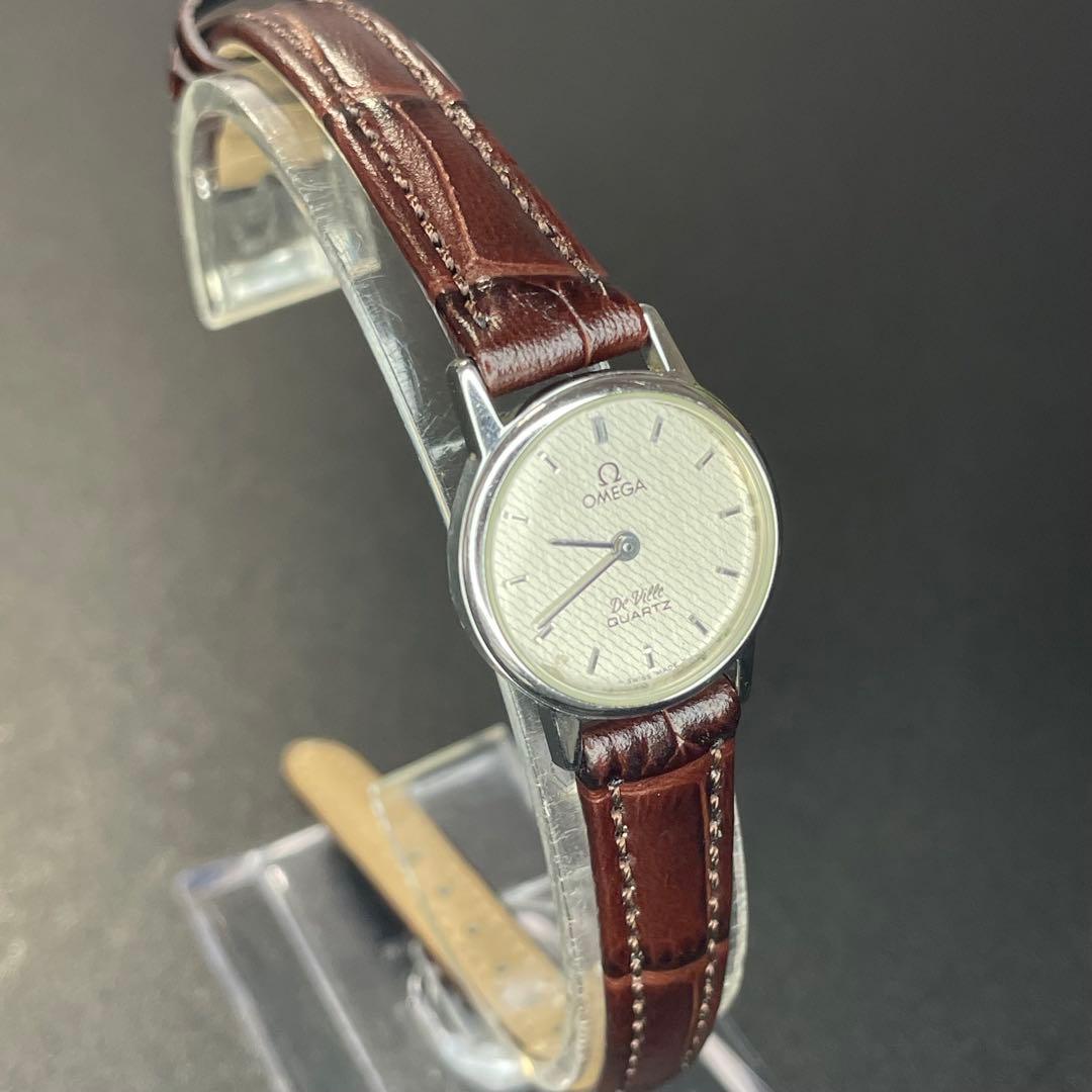 【可動 正規品】 オメガ 腕時計 デヴィル ラウンド レディース デビル QZ