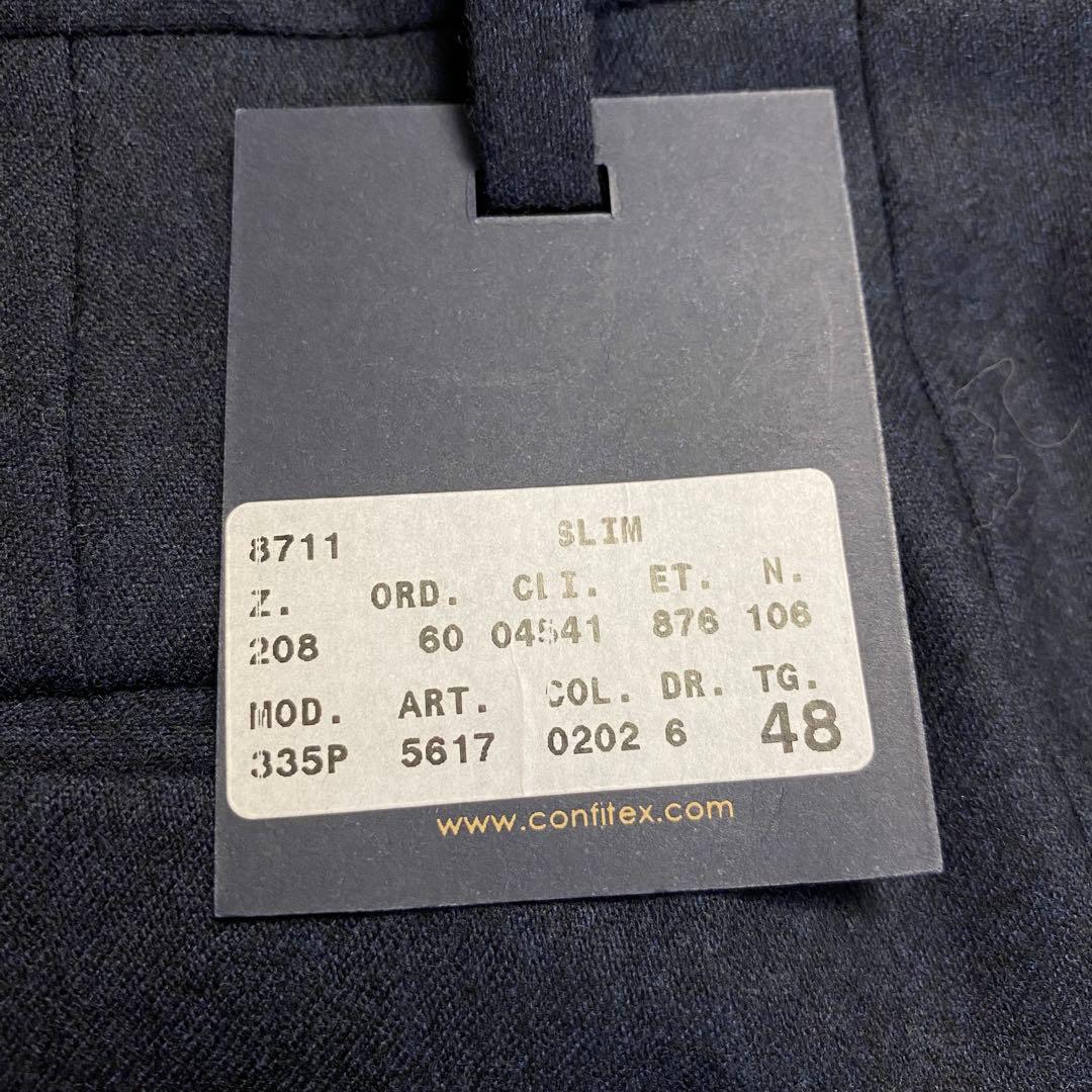 GERMANO PER BEAMS F SLIM 1プリーツスラックス 48