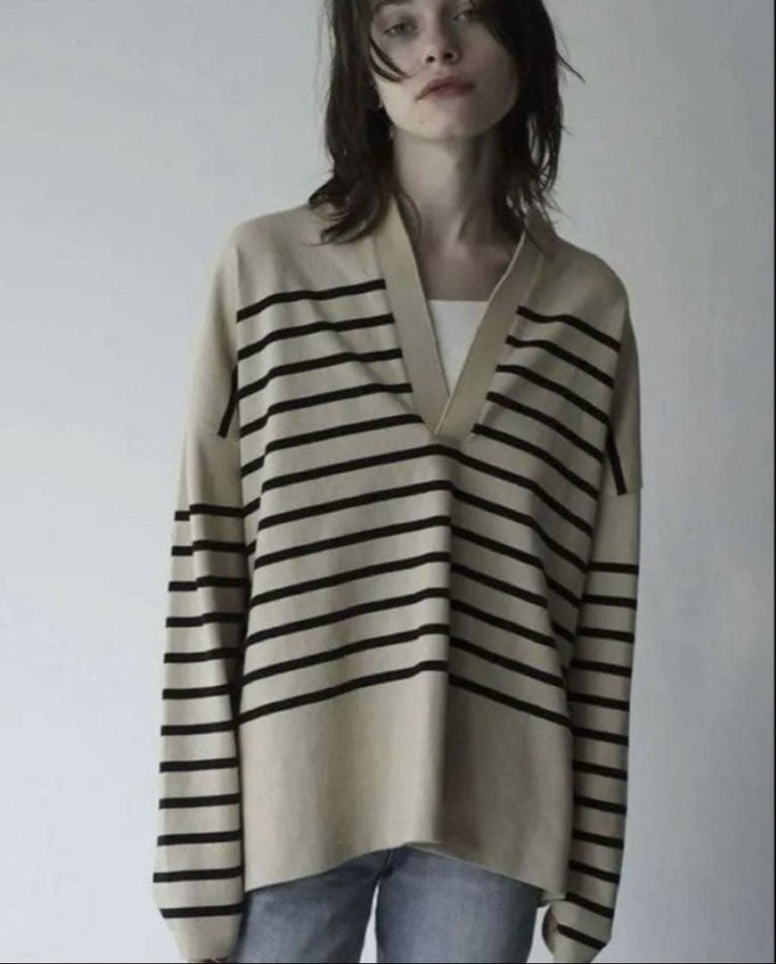 新品未使用　クラネ　CLANE ボーダーカットソー