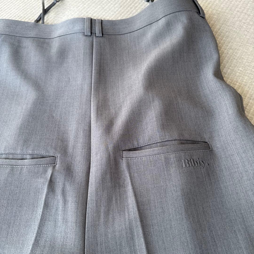 ぴぴぴ　Bibiy. グレー ワイドレッグサロペット　オールインワン