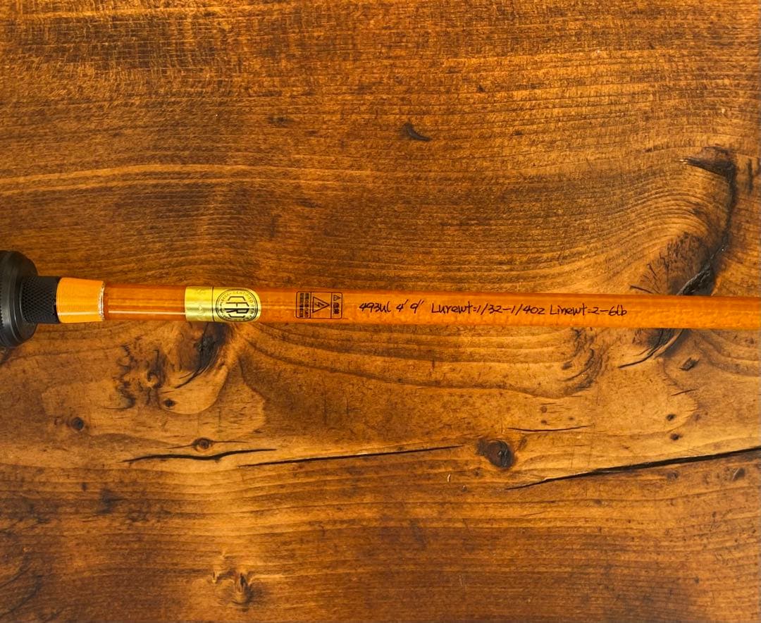 493UL トラウトロッド　パックロッド　グラスロッド　渓流釣り　スピニング