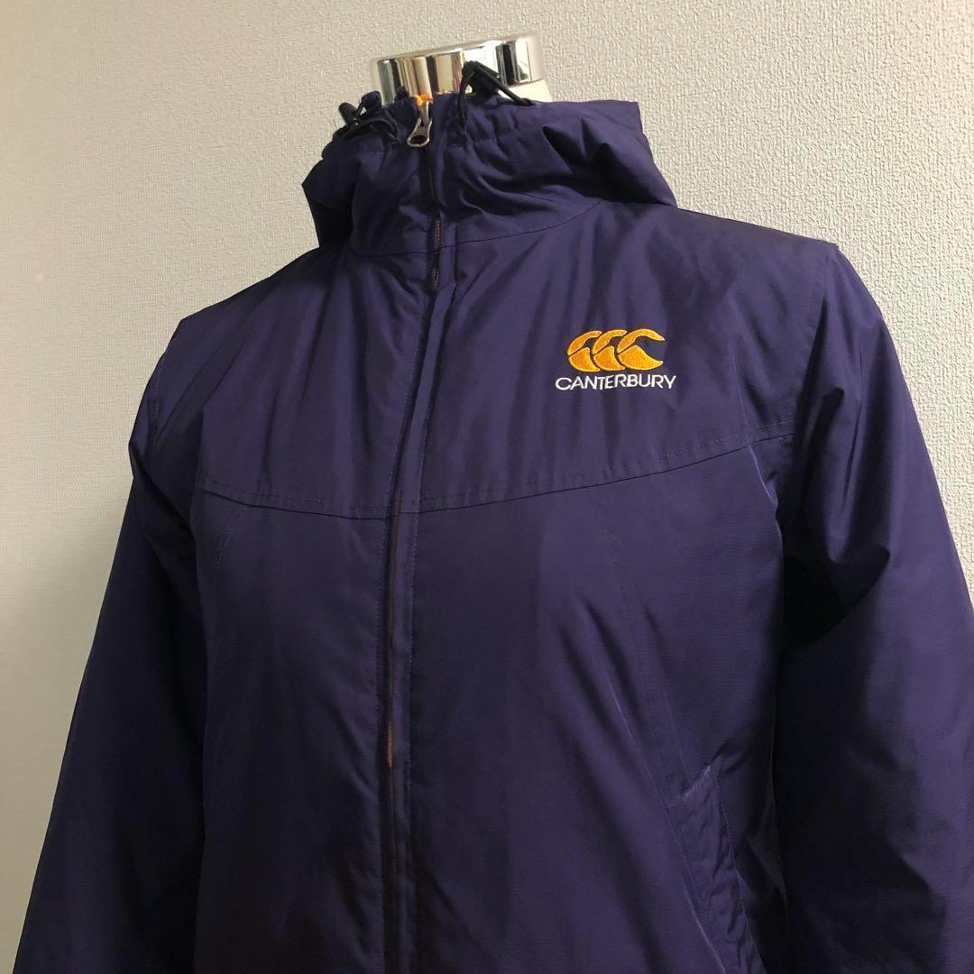 カンターベリー★ジップアップ 中綿 ジャケット パーカー パープル Lサイズ