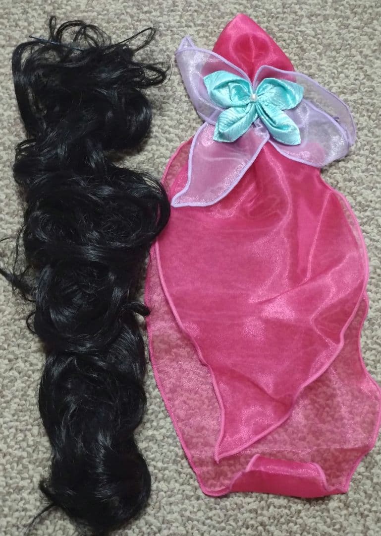 ディズニー ビビディバビディブティック アリエル ドレス150　コスメ くつ24