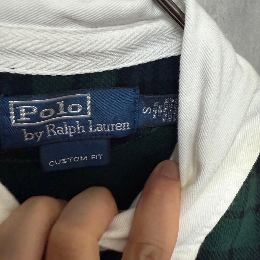 # POLO ポロ ラルフローレン ラガーシャツ 長袖ポロシャツ M チェック