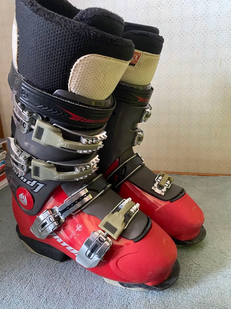 スノーボード用ブーツ レッド/グレー