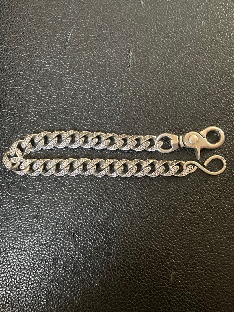 Kubizm NEXUS7 ウォレットチェーン シルバー925 ジルコニア