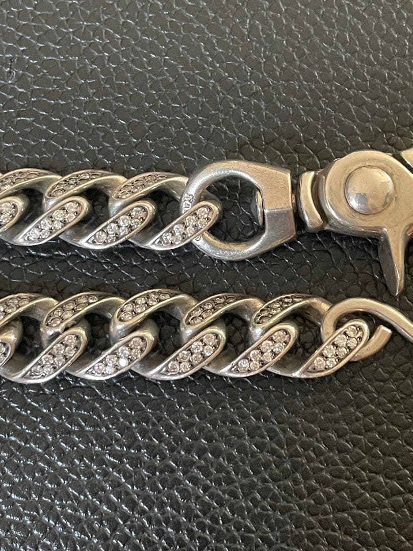 Kubizm NEXUS7 ウォレットチェーン シルバー925 ジルコニア