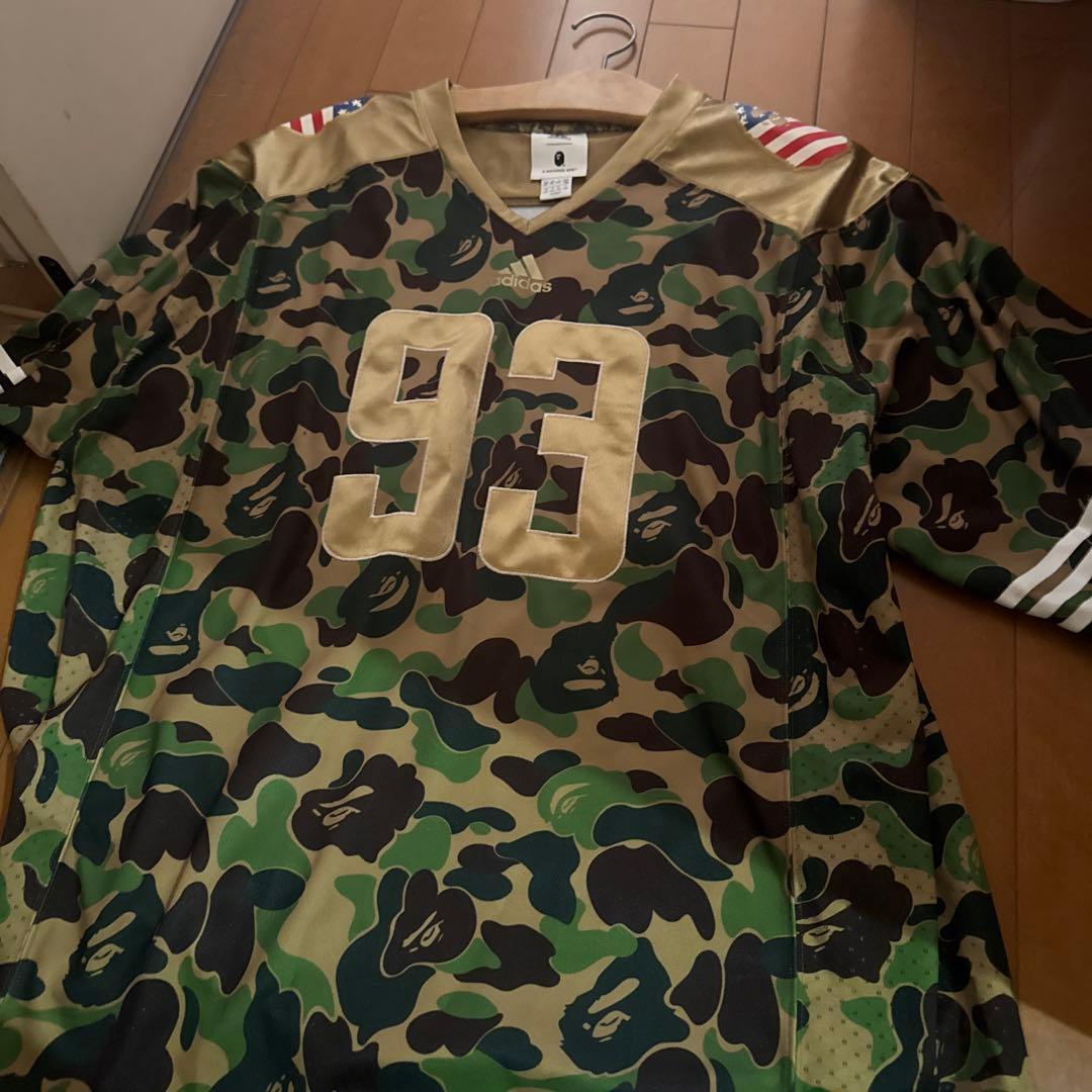 アメフトシャツ エイプadidasコラボ