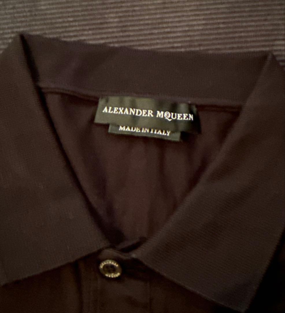 ALEXANDER MCQUEEN ブラックポロシャツ L