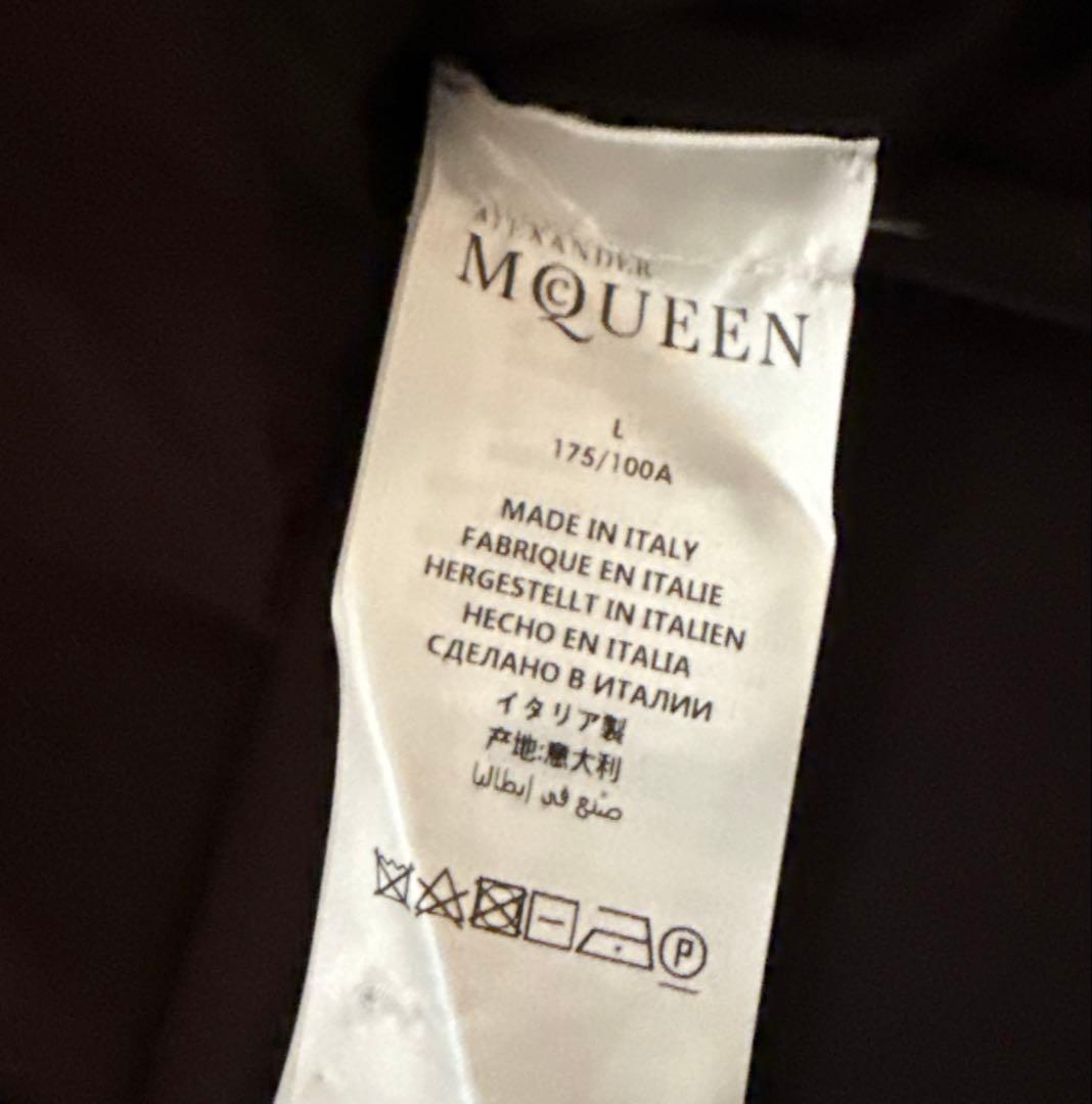 ALEXANDER MCQUEEN ブラックポロシャツ L