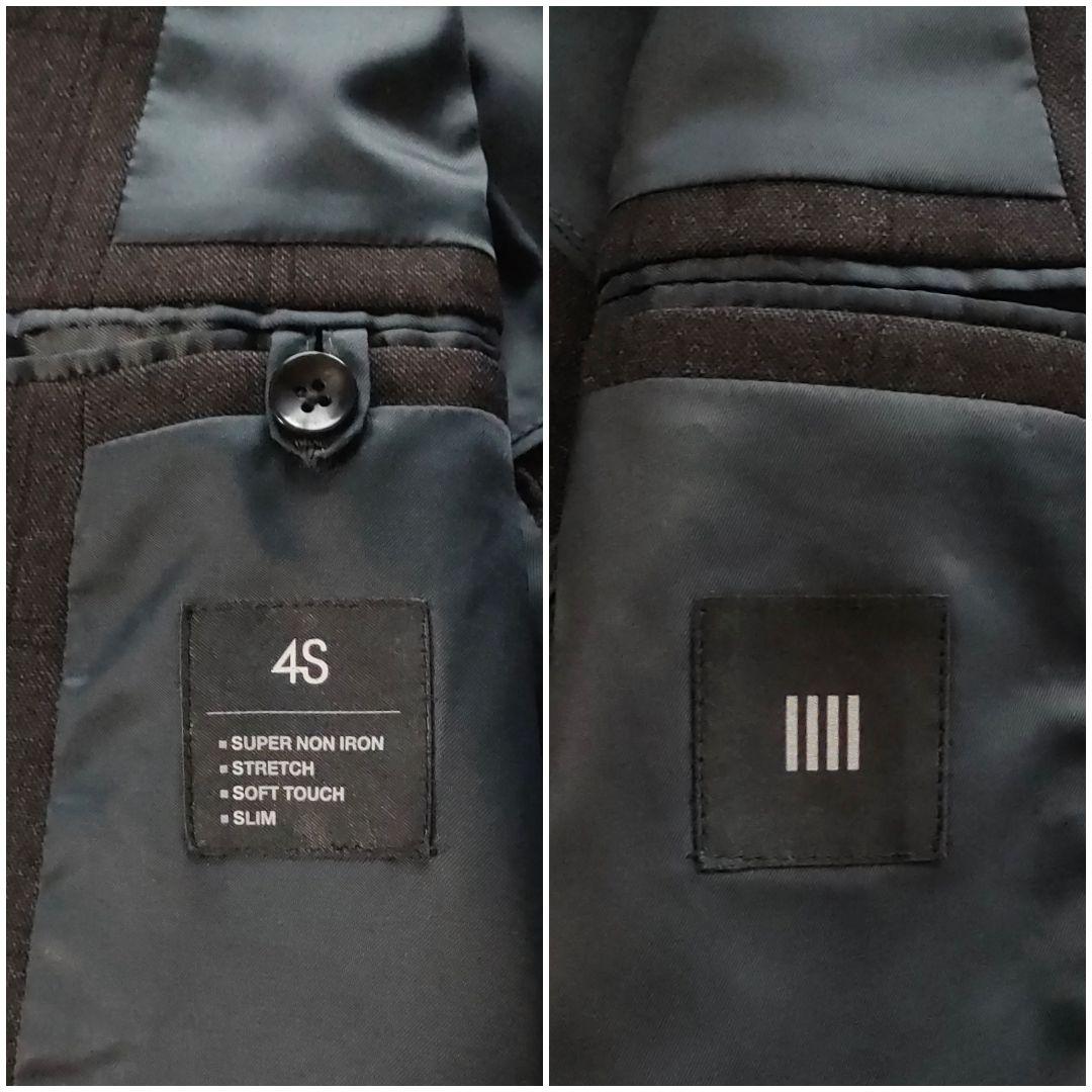 SUIT SELECT チェック柄　4Sスリーピーススーツ　Y4