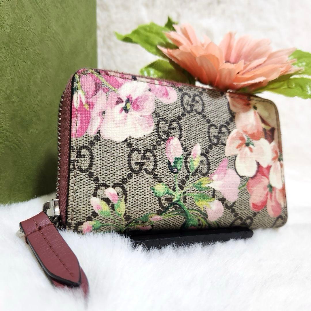 ✨未使用級✨グッチ　ケース　小銭入れ　ブルームス　PVC レザー