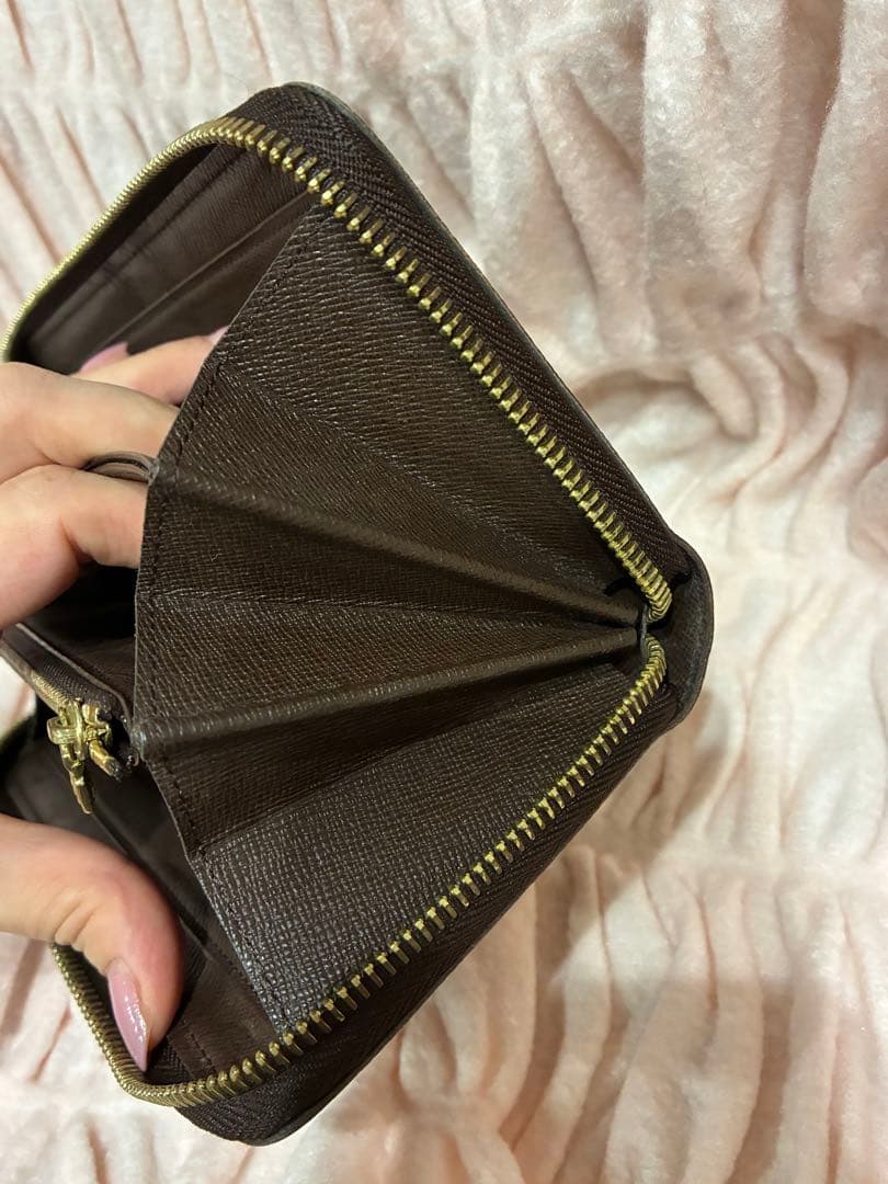 【美品】ルイヴィトン ダミエ エベヌ ジッピーウォレット 長財布