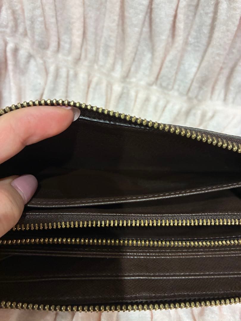 【美品】ルイヴィトン ダミエ エベヌ ジッピーウォレット 長財布