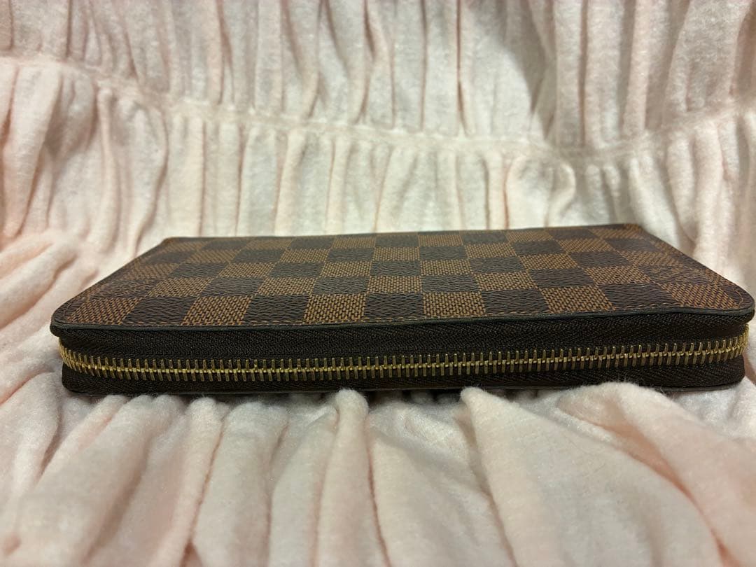 【美品】ルイヴィトン ダミエ エベヌ ジッピーウォレット 長財布