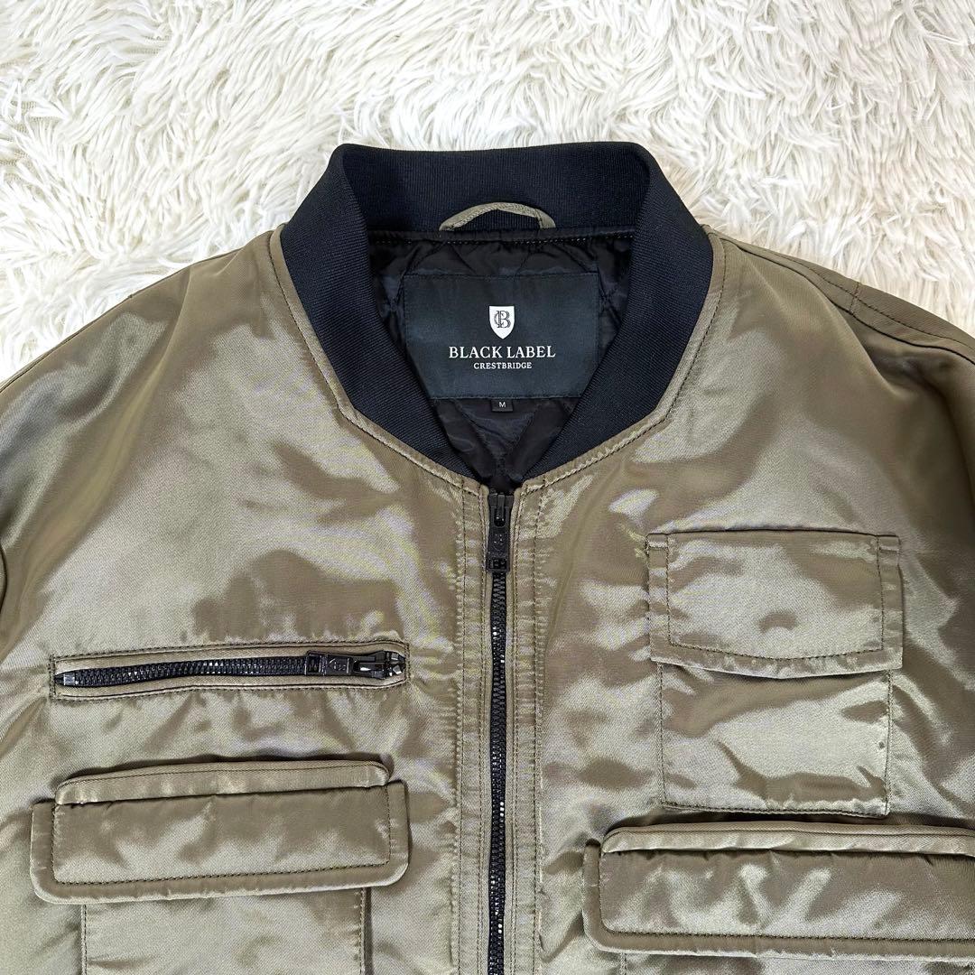 ブラックレーベルクレストブリッジ ボンバージャケット シャドーロゴ