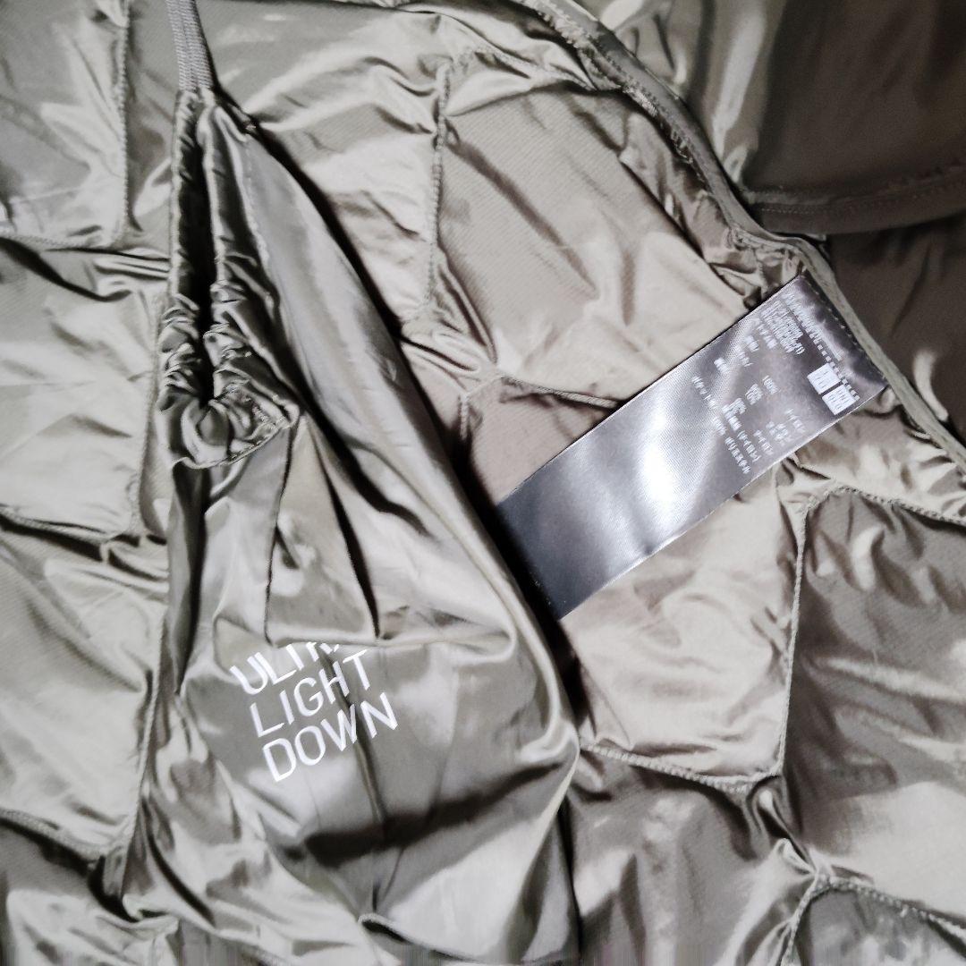 ☆新品タグ付☆ ユニクロ ウルトラライトダウンロングベスト オリーブ (カーキ)