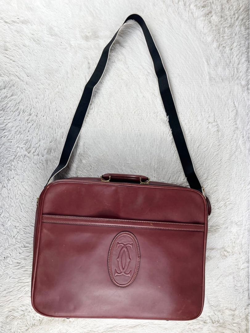 美品 Cartier レザー 2WAYトランクケース マストライン