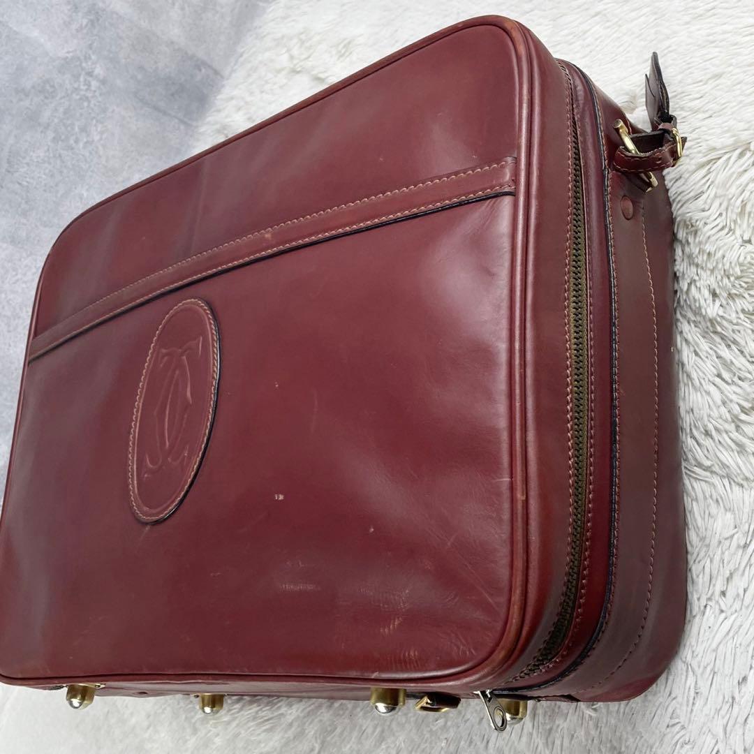 美品 Cartier レザー 2WAYトランクケース マストライン