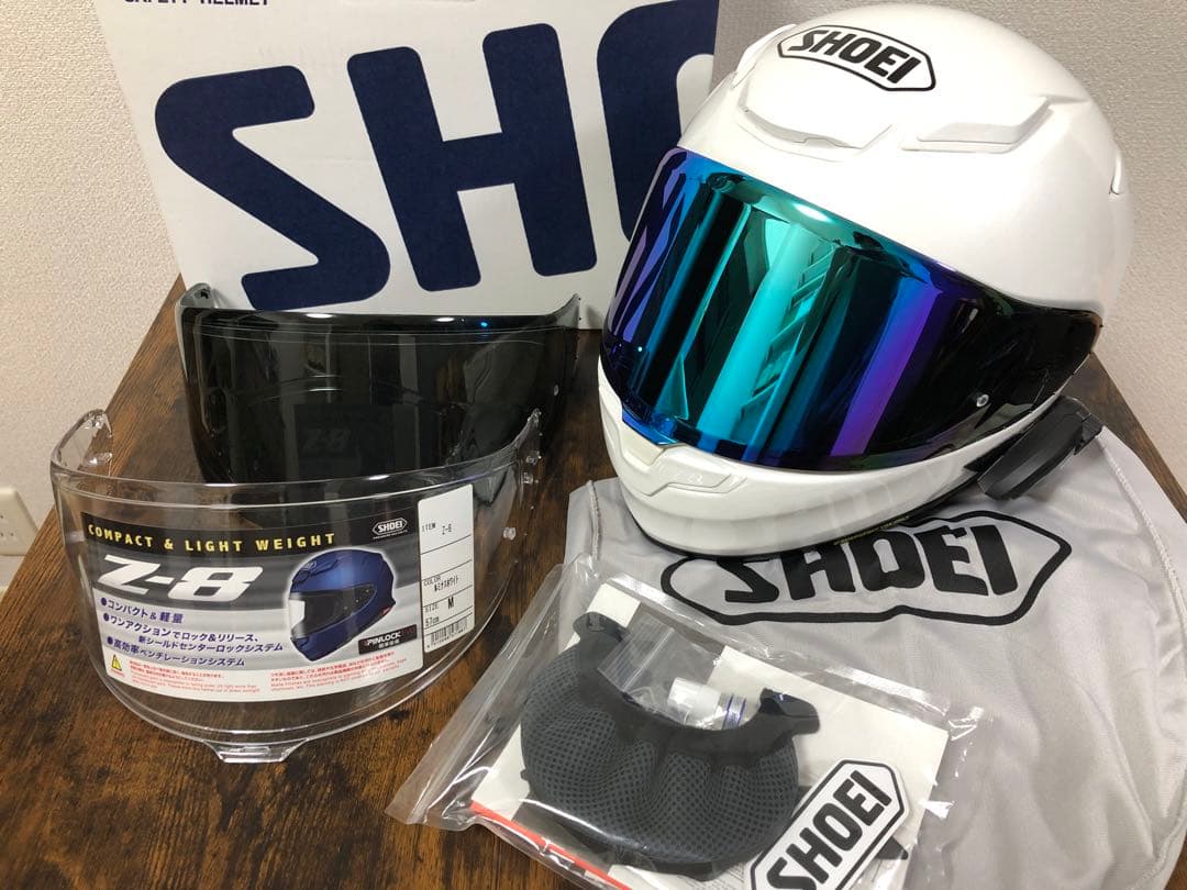 SHOEI Z-8 フルフェイスヘルメット ルミナスホワイト Mサイズ